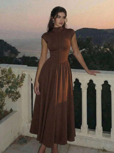 Vestido Feminino Canelado Longo – Doce Malícia