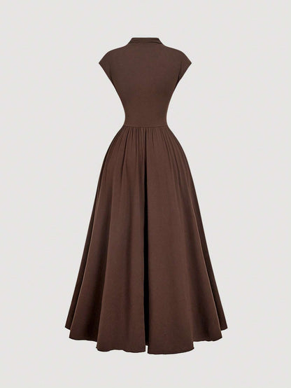 Vestido Feminino Canelado Longo – Doce Malícia