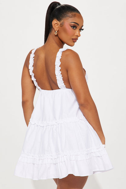 Vestido Feminino Curto Branco – Doce Malícia