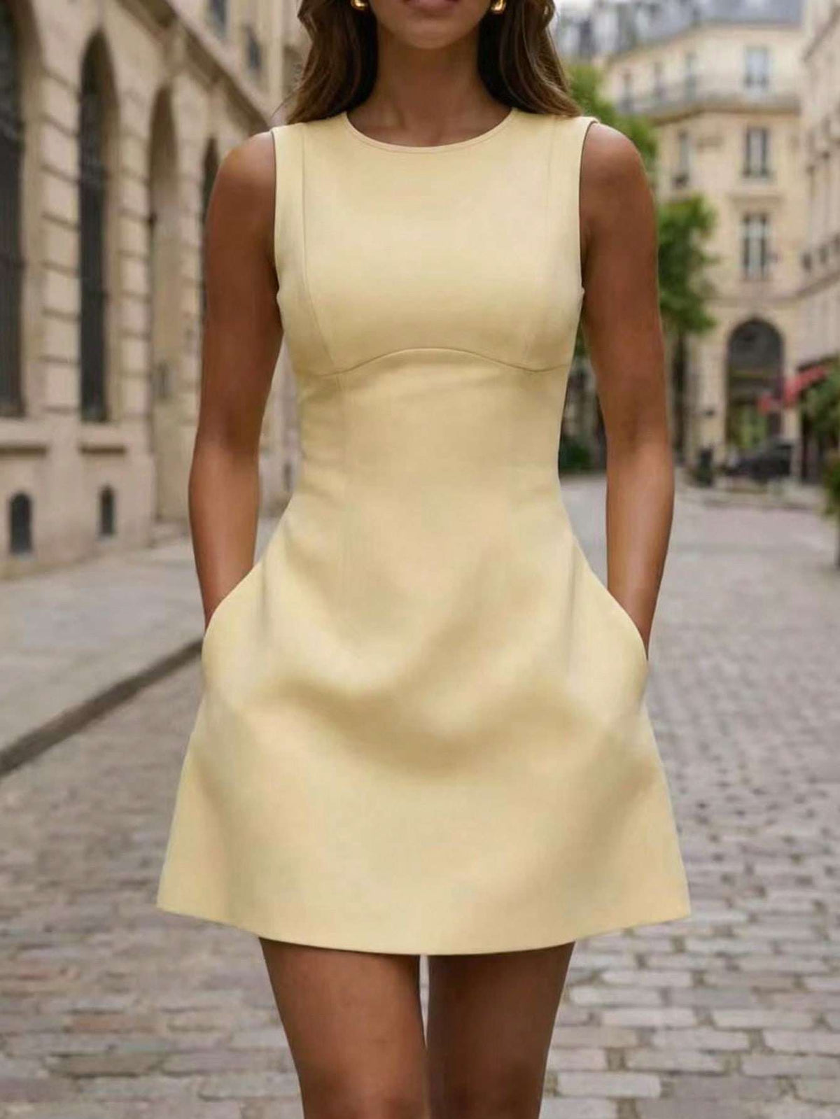 Vestido Feminino Curto Café – Doce Malícia