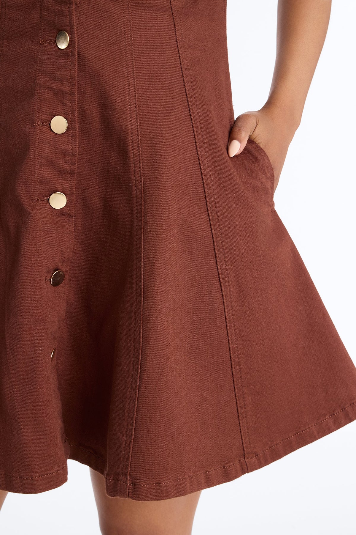 Vestido Feminino Curto Marrom – Doce Malícia