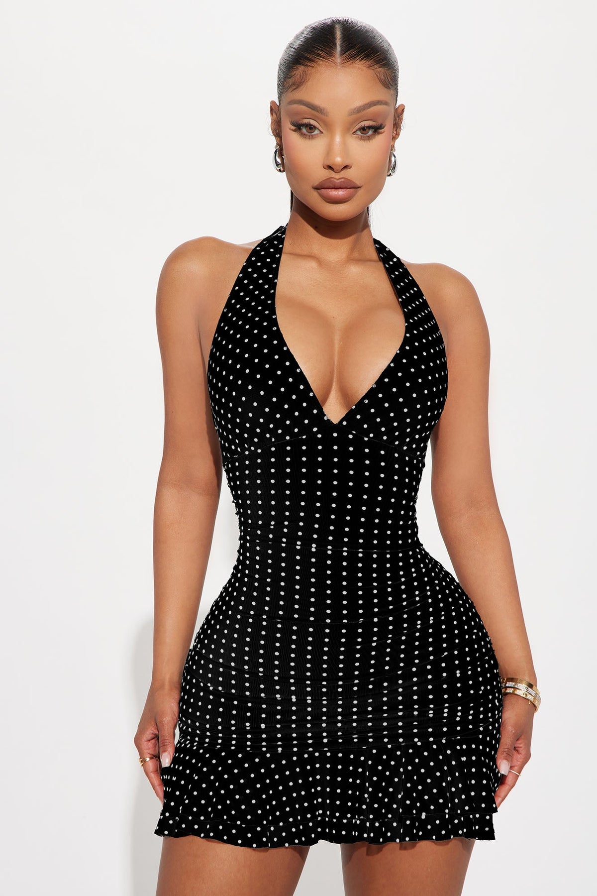 Vestido Feminino Curto Poá Branco – Doce Malícia