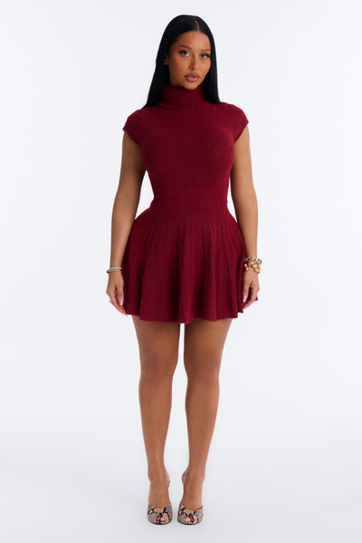 Vestido Feminino Curto Vinho – Doce Malícia