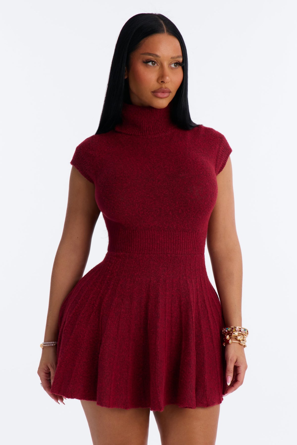 Vestido Feminino Curto Vinho – Doce Malícia