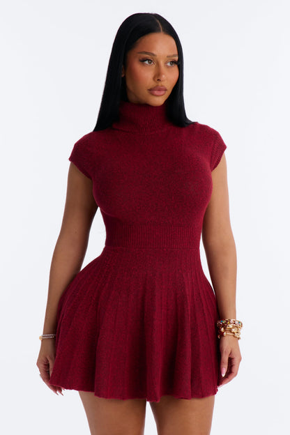 Vestido Feminino Curto Vinho – Doce Malícia