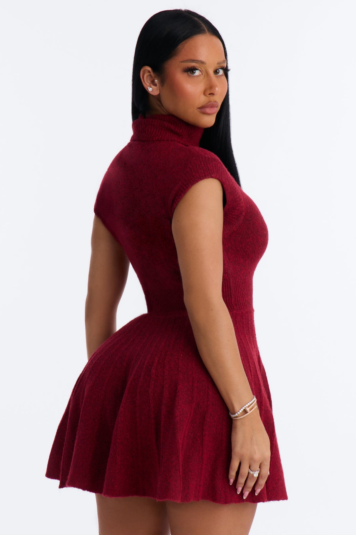Vestido Feminino Curto Vinho – Doce Malícia