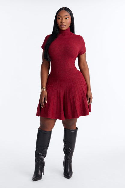 Vestido Feminino Curto Vinho – Doce Malícia