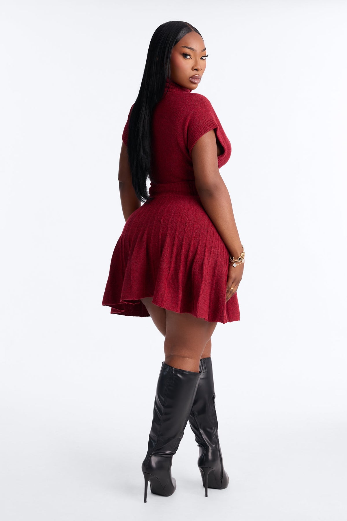 Vestido Feminino Curto Vinho – Doce Malícia
