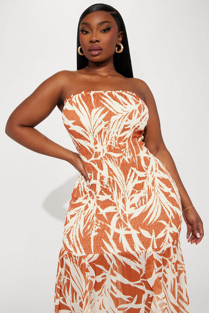 Vestido Feminino Estampado Longo Tomara Que Caia – Doce Malícia