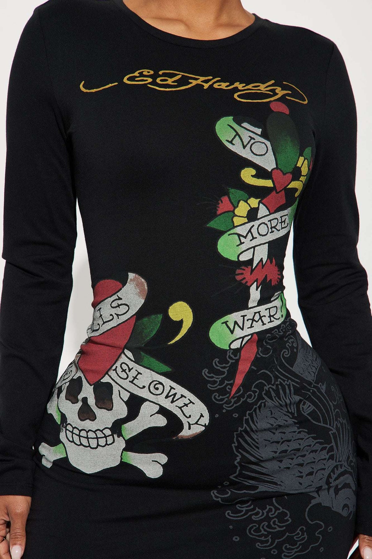 Vestido Feminino Estampado Preto – Doce Malícia