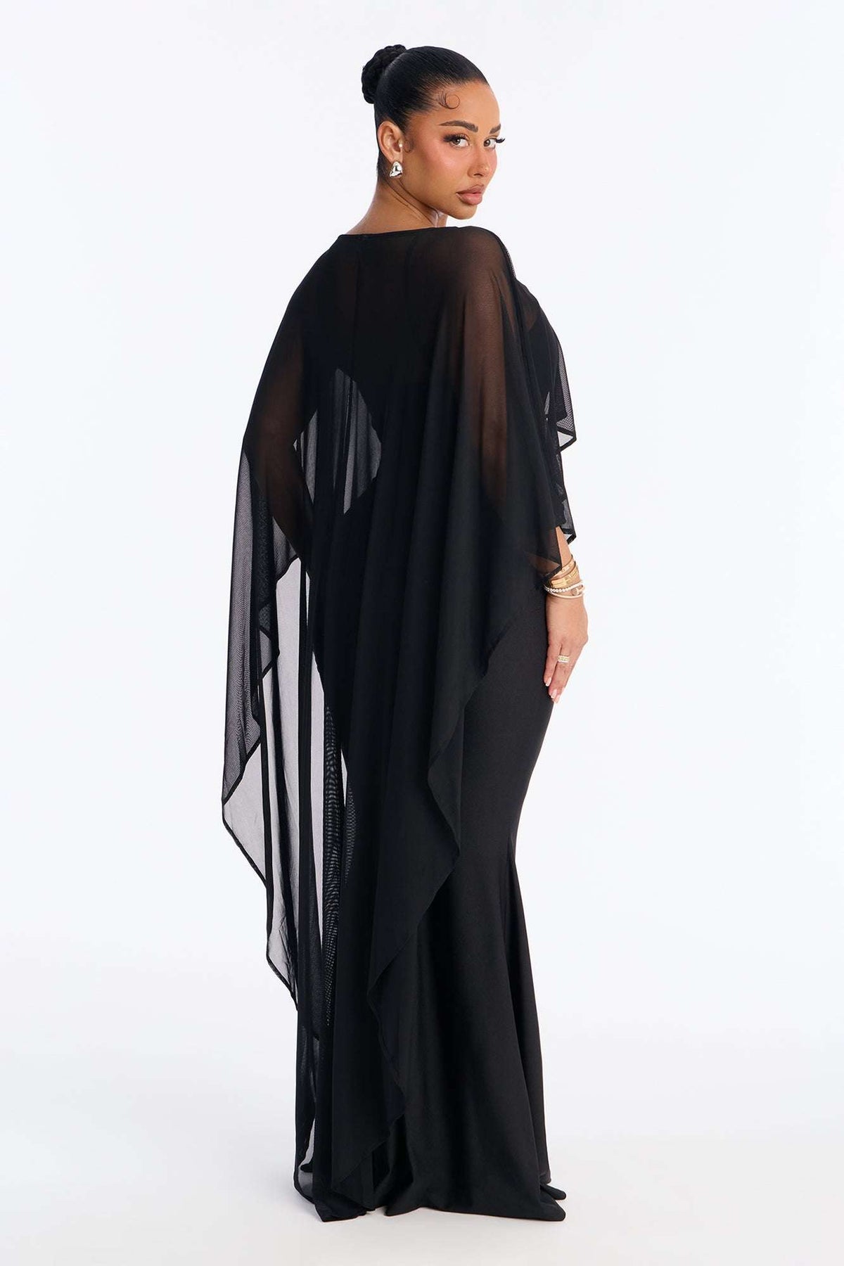 Vestido Feminino Longo Alcinha Cetim Preto – Doce Malícia