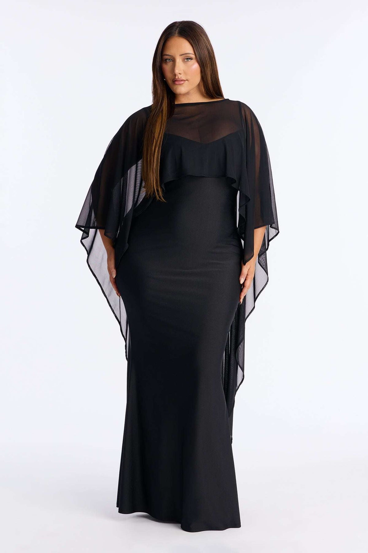Vestido Feminino Longo Alcinha Cetim Preto – Doce Malícia