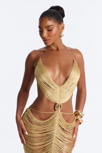 Vestido Feminino Longo Alcinha Frente Única Preto – Doce Malícia