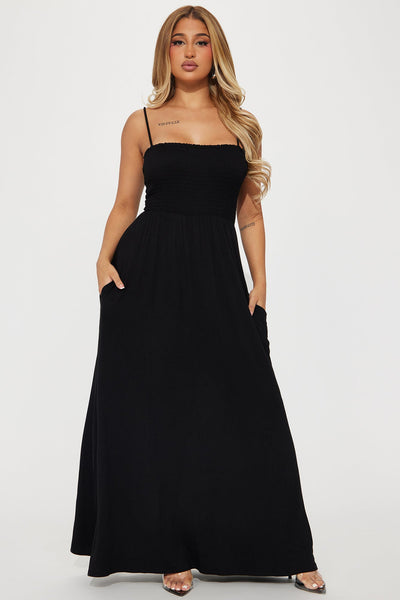 Vestido Feminino Longo Alcinha Preto – Doce Malícia