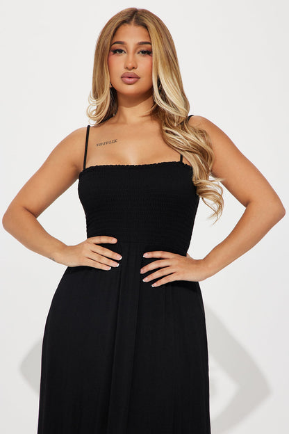 Vestido Feminino Longo Alcinha Preto – Doce Malícia