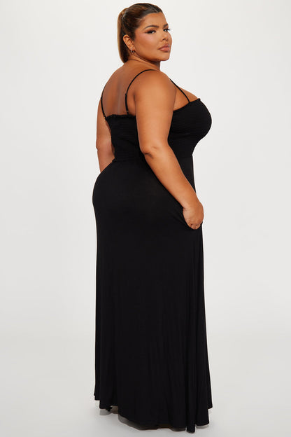 Vestido Feminino Longo Alcinha Preto – Doce Malícia