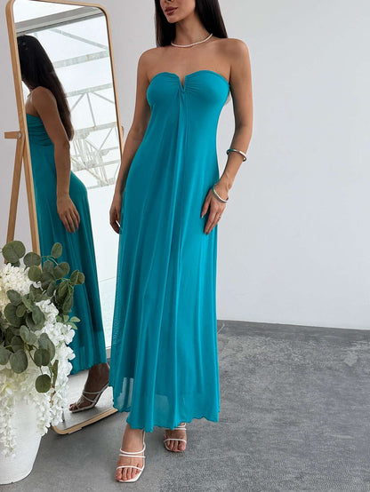 Vestido Feminino Longo Bege – Doce Malícia