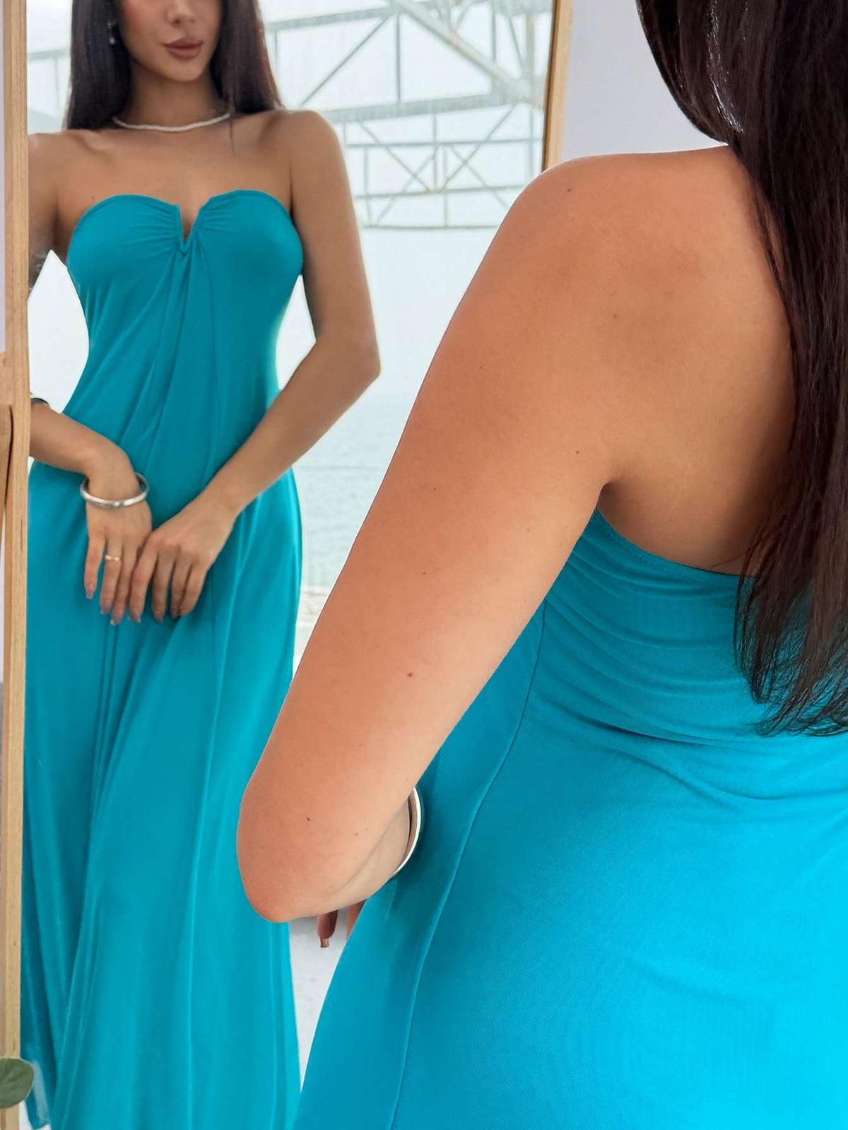 Vestido Feminino Longo Bege – Doce Malícia