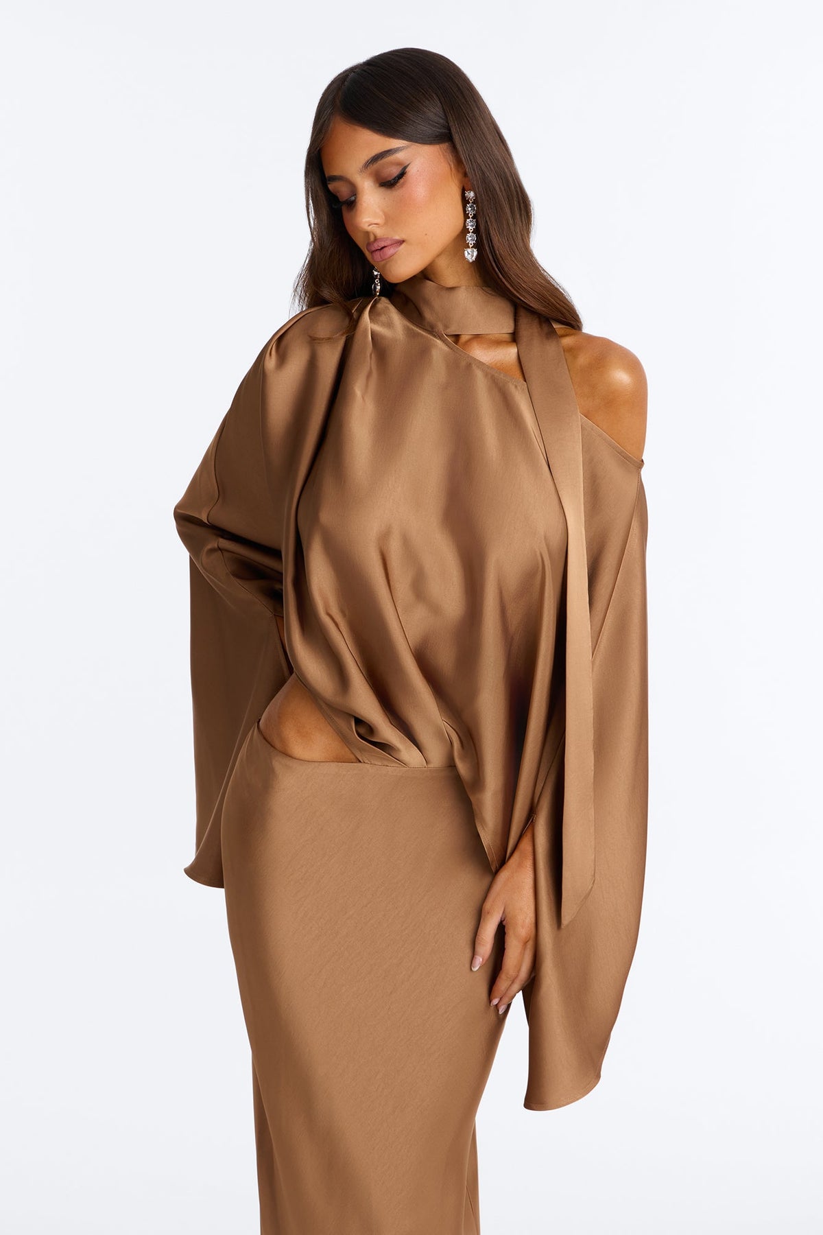 Vestido Feminino Longo Cetim – Doce Malícia