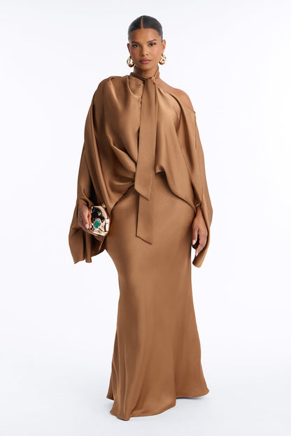 Vestido Feminino Longo Cetim – Doce Malícia