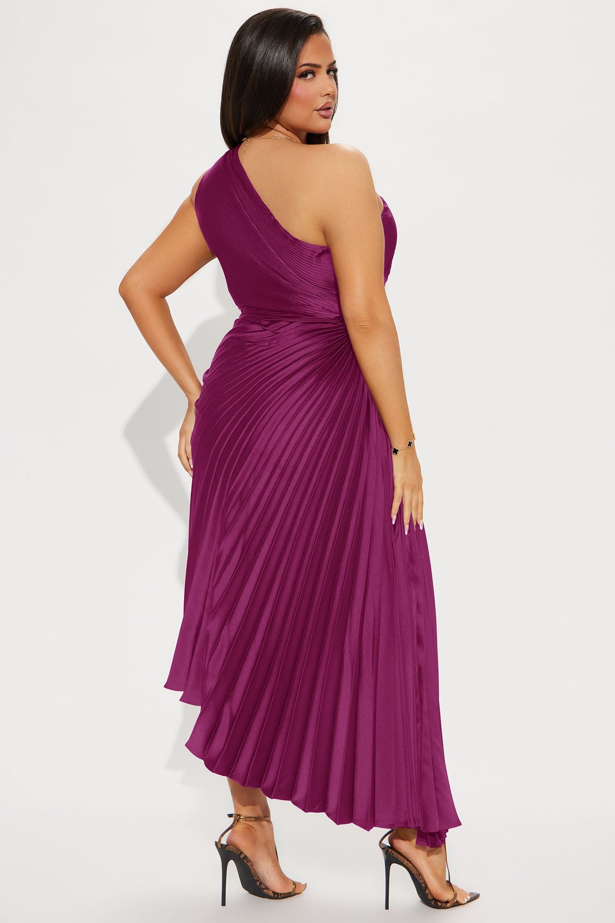 Vestido Feminino Longo Cetim Marrom – Doce Malícia