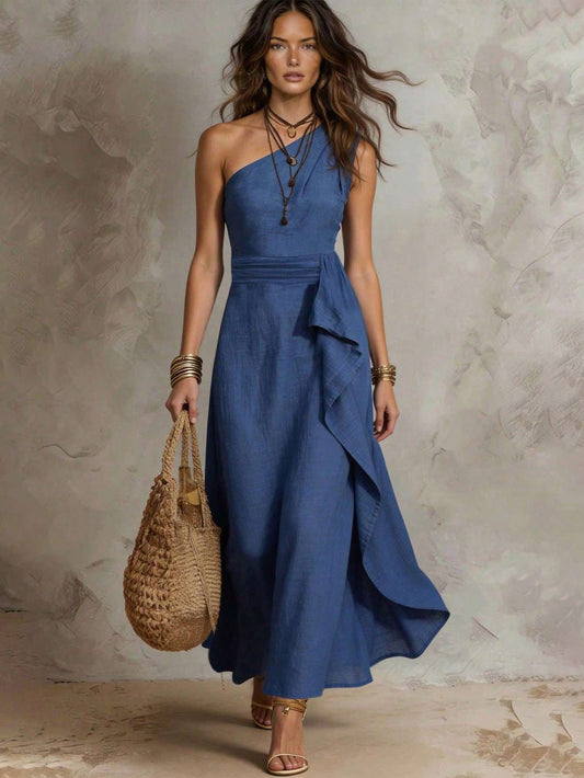 Vestido Feminino Longo de Ombro – Doce Malícia