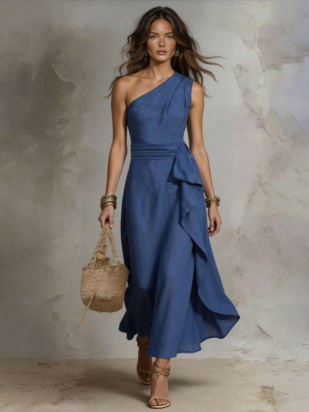 Vestido Feminino Longo de Ombro – Doce Malícia