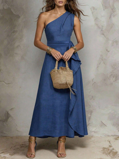 Vestido Feminino Longo de Ombro – Doce Malícia