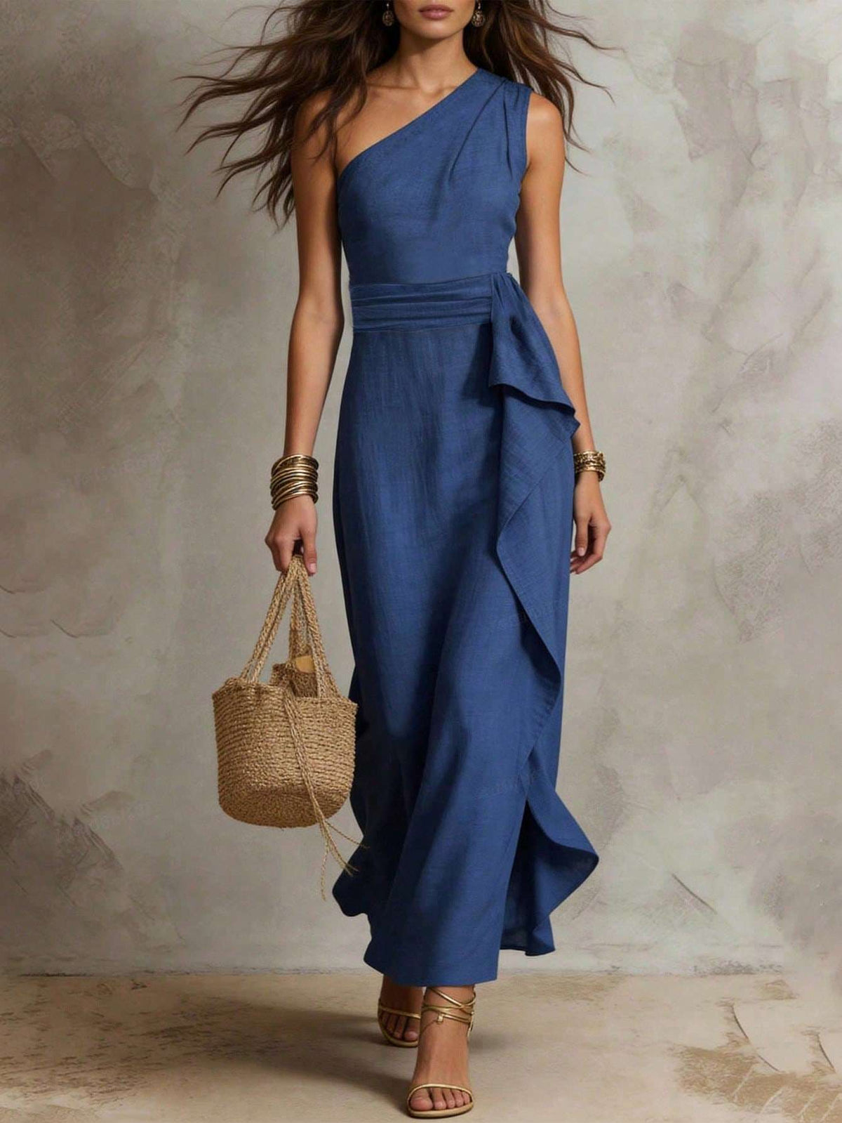 Vestido Feminino Longo de Ombro – Doce Malícia