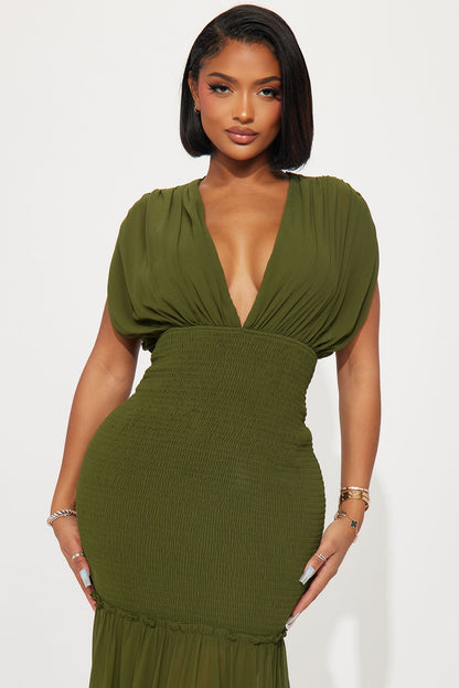 Vestido Feminino Longo Decote V – Doce Malícia