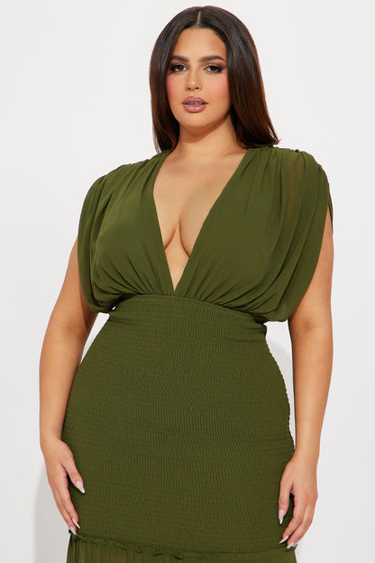 Vestido Feminino Longo Decote V – Doce Malícia