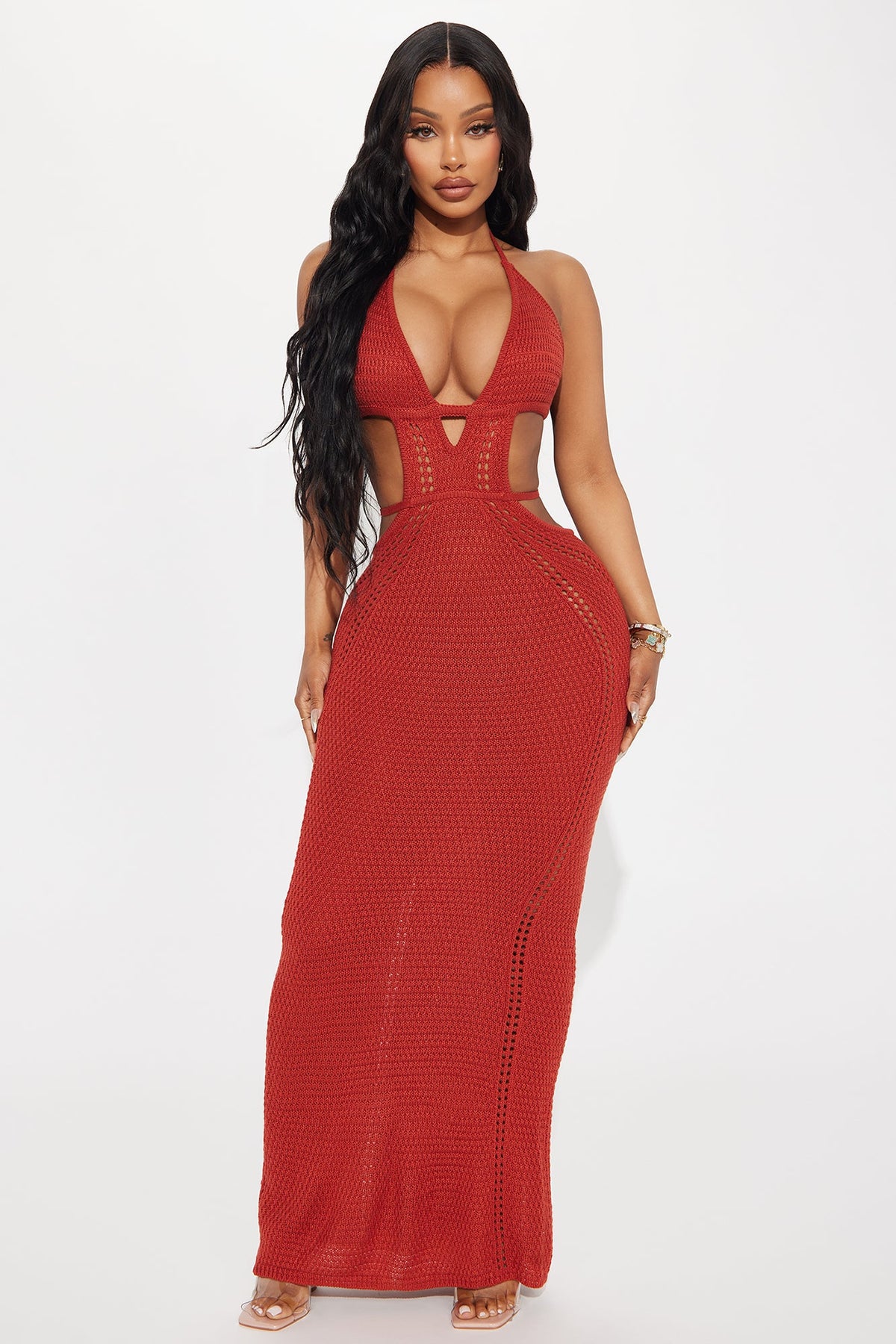 Vestido Feminino Longo Frente Única Crochê – Doce Malícia