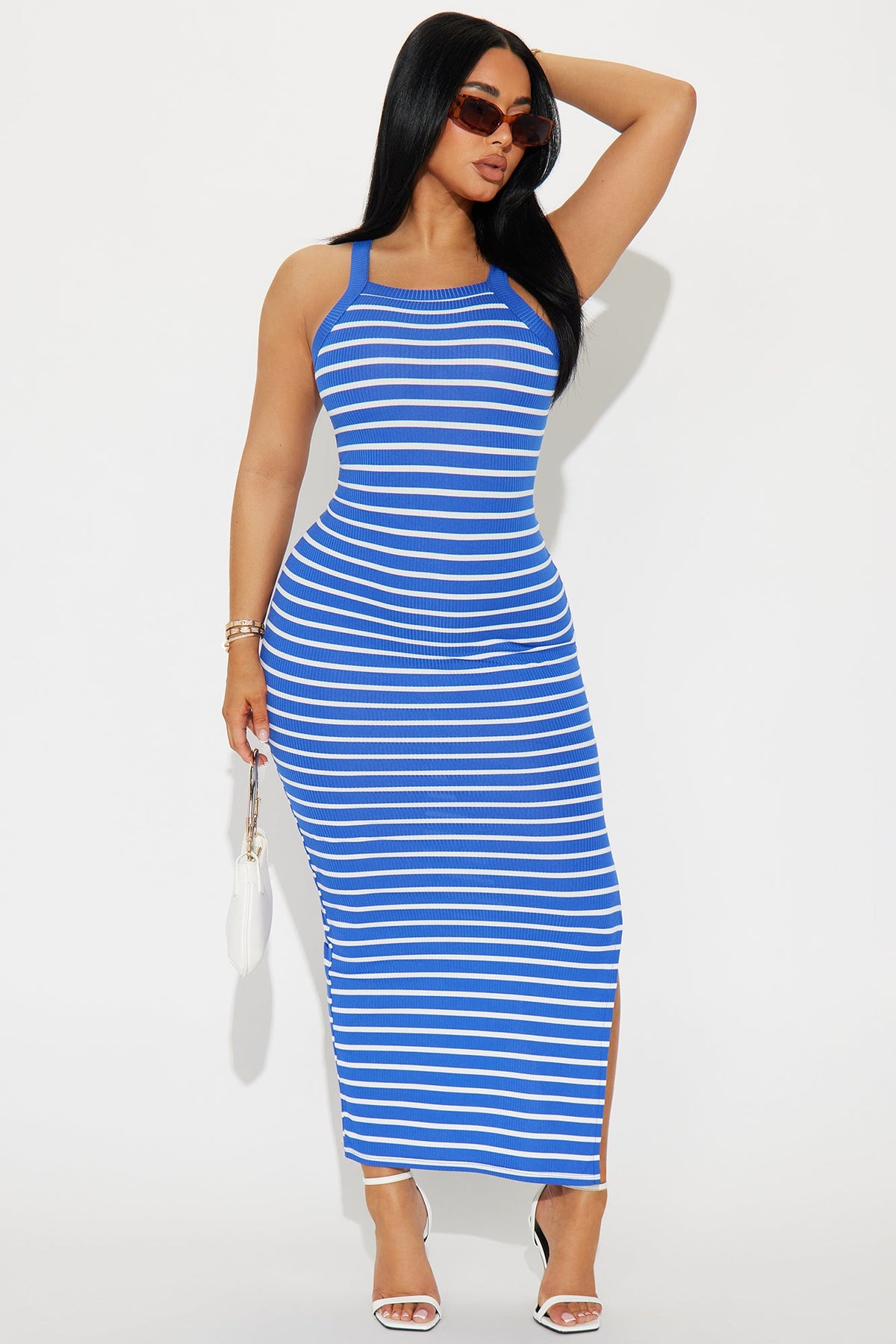 Vestido Feminino Longo Listrado – Doce Malícia