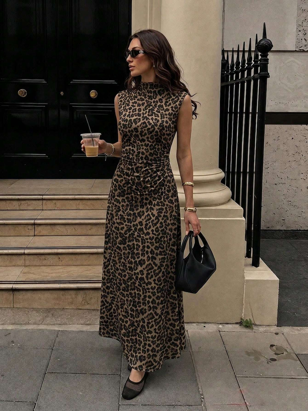 Vestido Longo Animal Print Onça – Doce Malícia