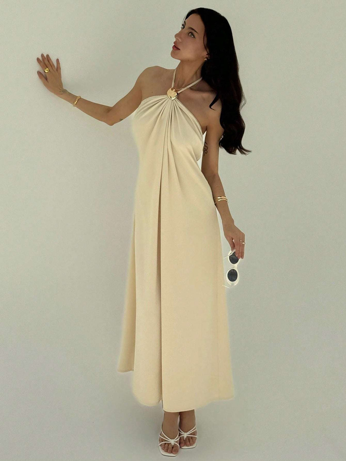 Vestido Feminino Longo Plissada – Doce Malícia