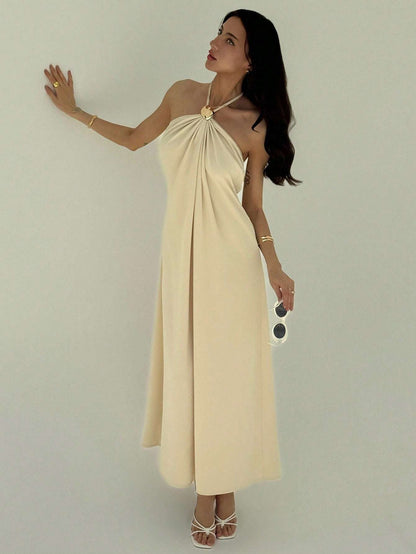 Vestido Feminino Longo Plissada – Doce Malícia