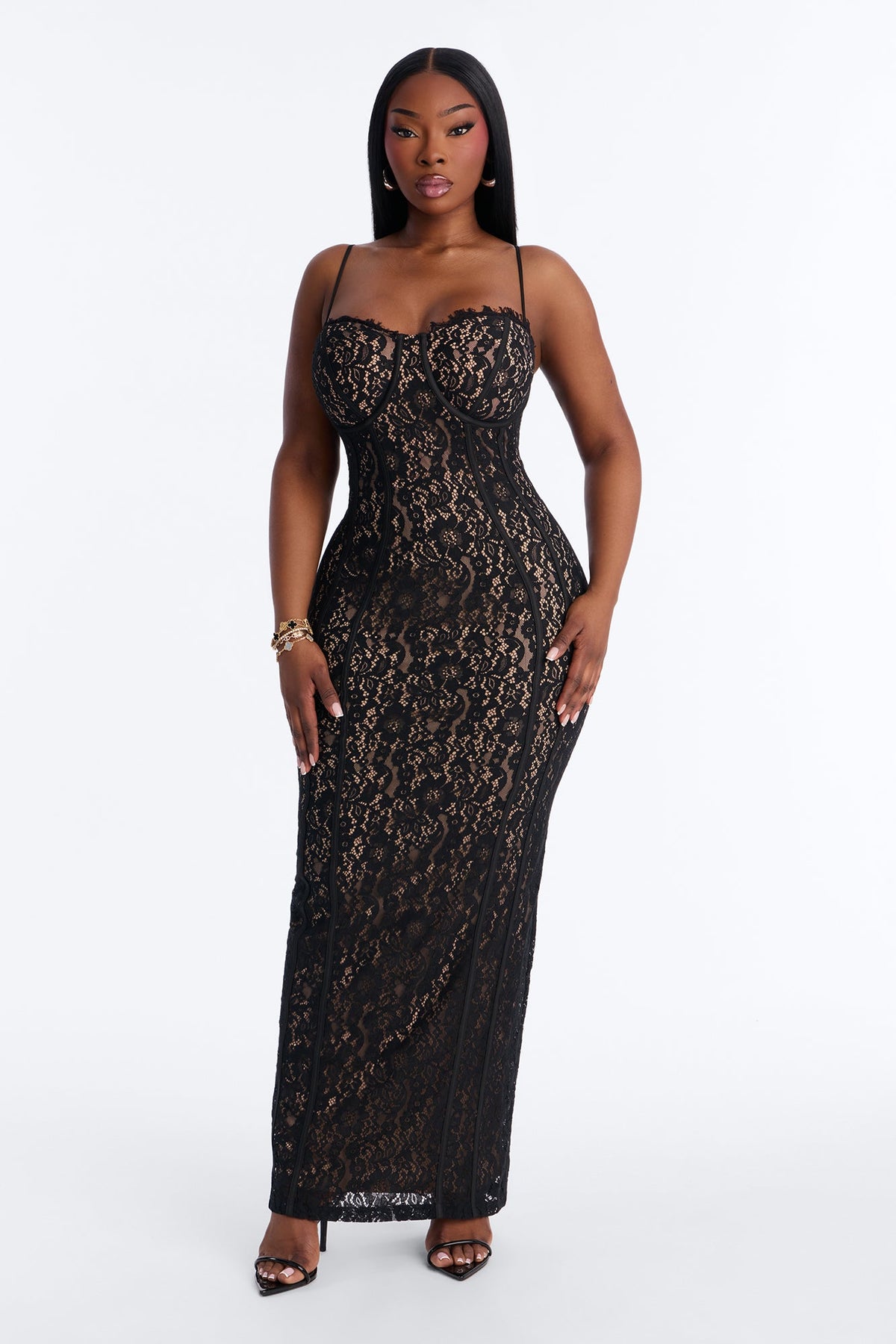 Vestido Feminino Longo Renda Preto – Doce Malícia
