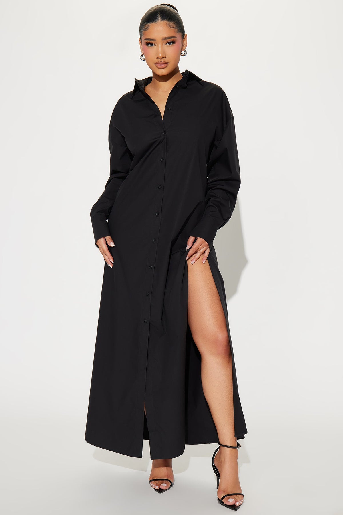 Vestido Feminino Longo Soltinho Preto – Doce Malícia