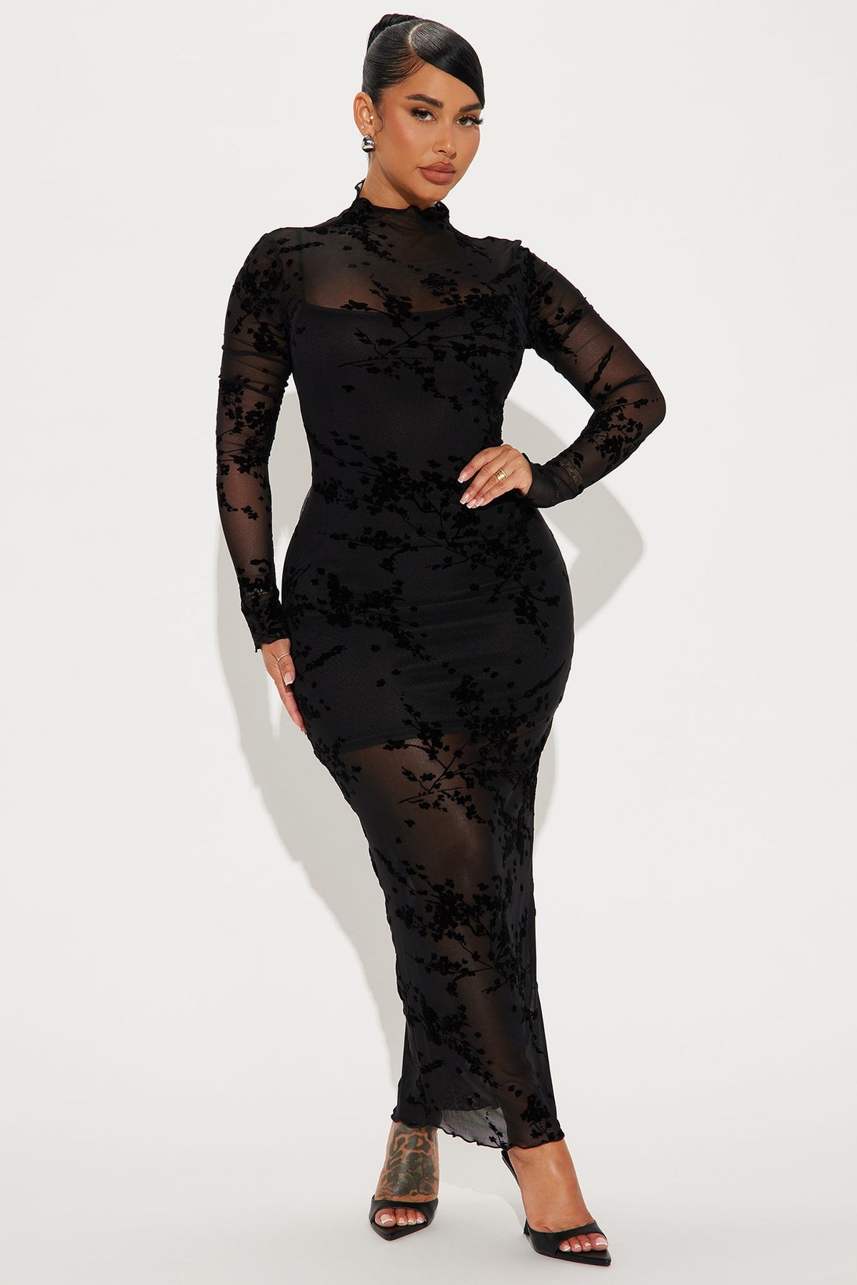 Vestido Feminino Longo Tule Preto – Doce Malícia