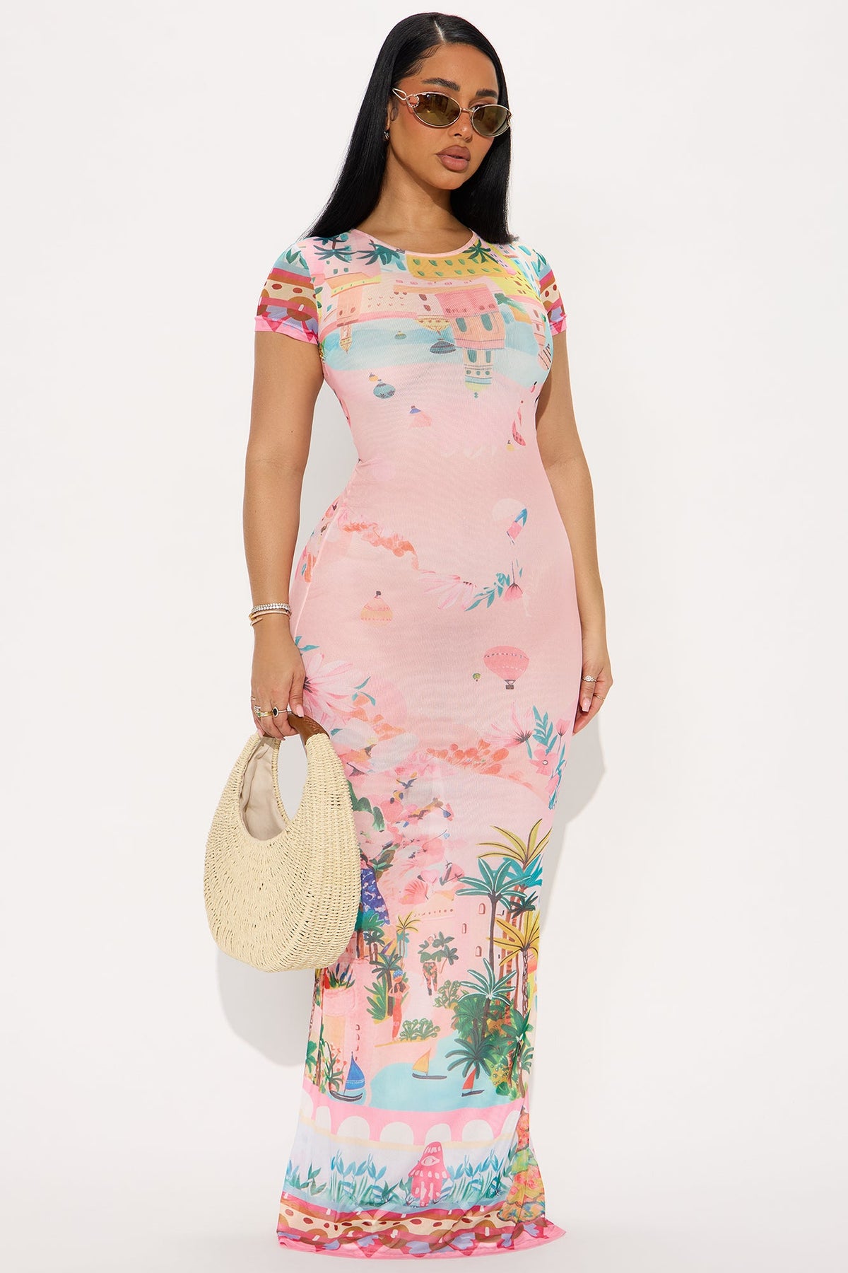 Vestido Feminino Longo Tule Rosa – Doce Malícia