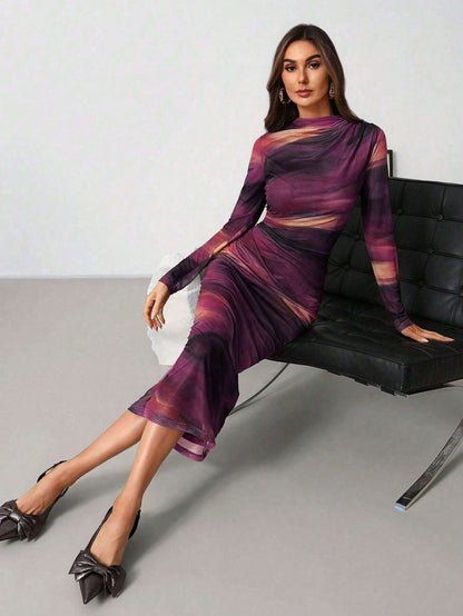 Vestido Feminino Manga Longa Longo – Doce Malícia