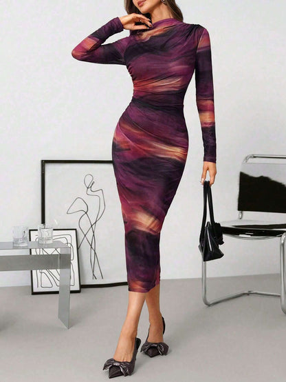 Vestido Feminino Manga Longa Longo – Doce Malícia