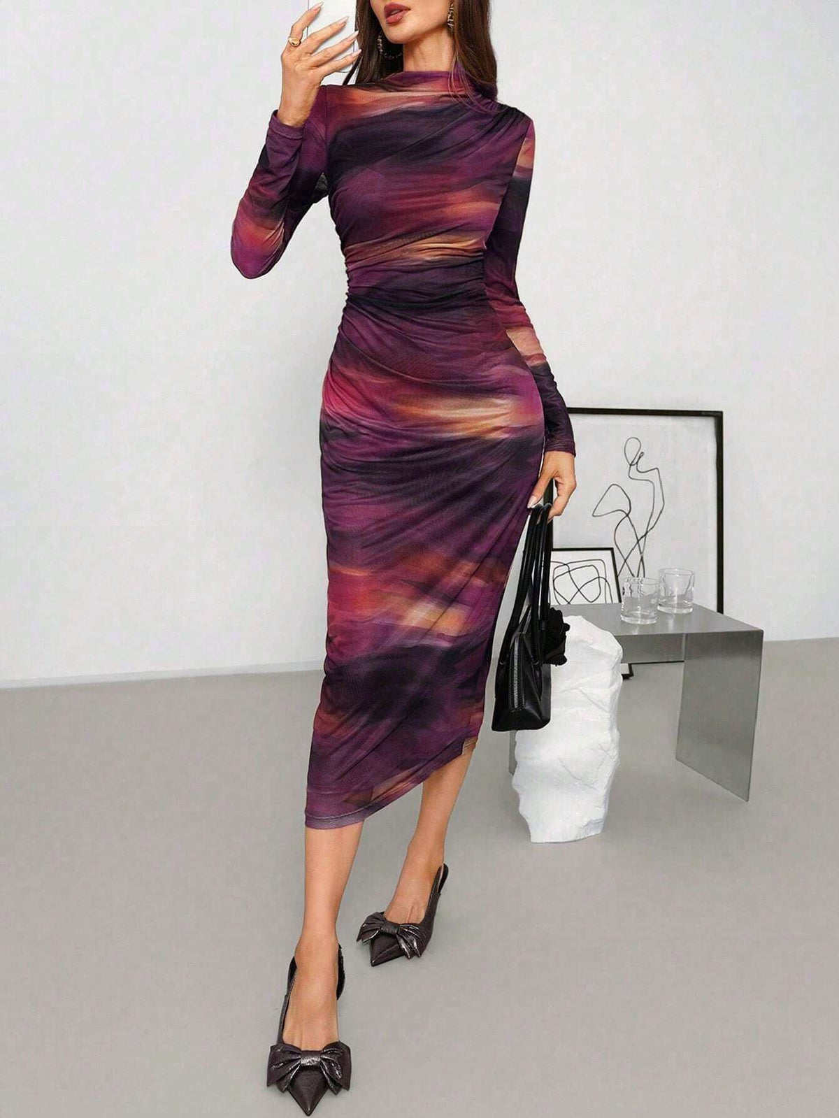 Vestido Feminino Manga Longa Longo – Doce Malícia