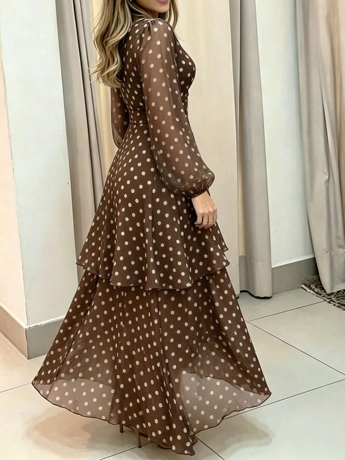 Vestido Feminino Manga Longa Longo – Doce Malícia