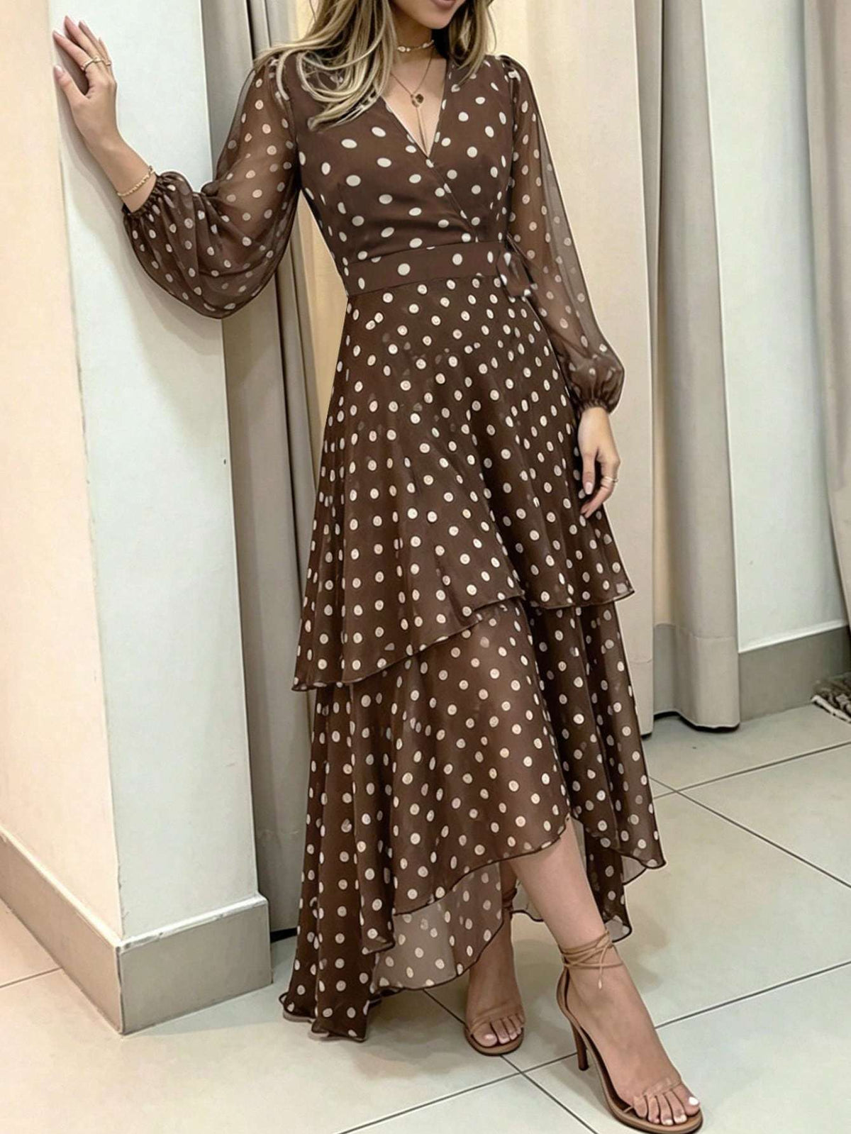 Vestido Feminino Manga Longa Longo – Doce Malícia