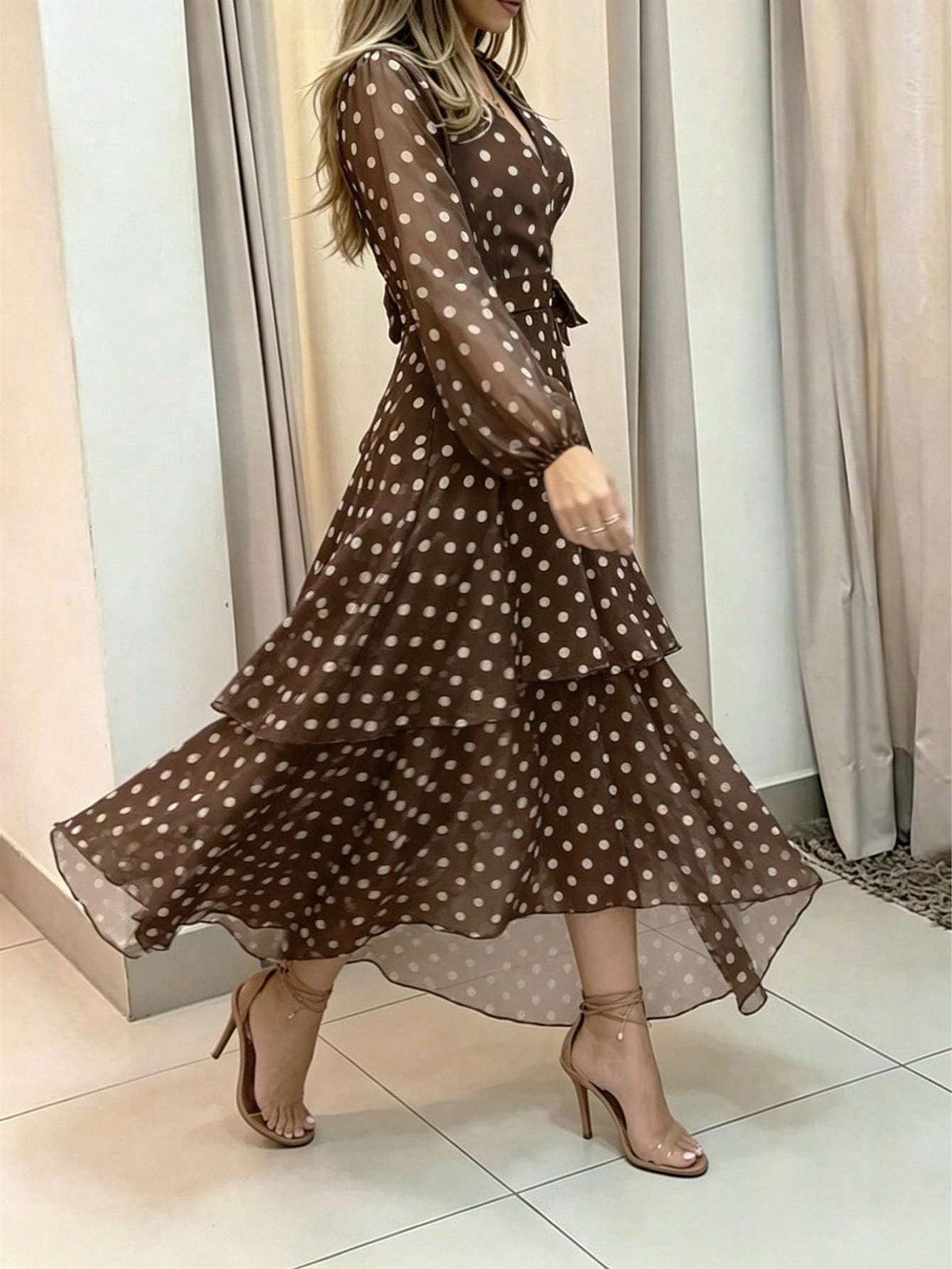 Vestido Feminino Manga Longa Longo – Doce Malícia