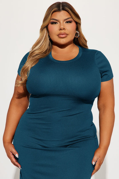 Vestido Feminino Midi Canelado Bege – Doce Malícia