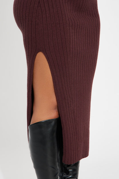 Vestido Feminino Midi Marrom – Doce Malícia