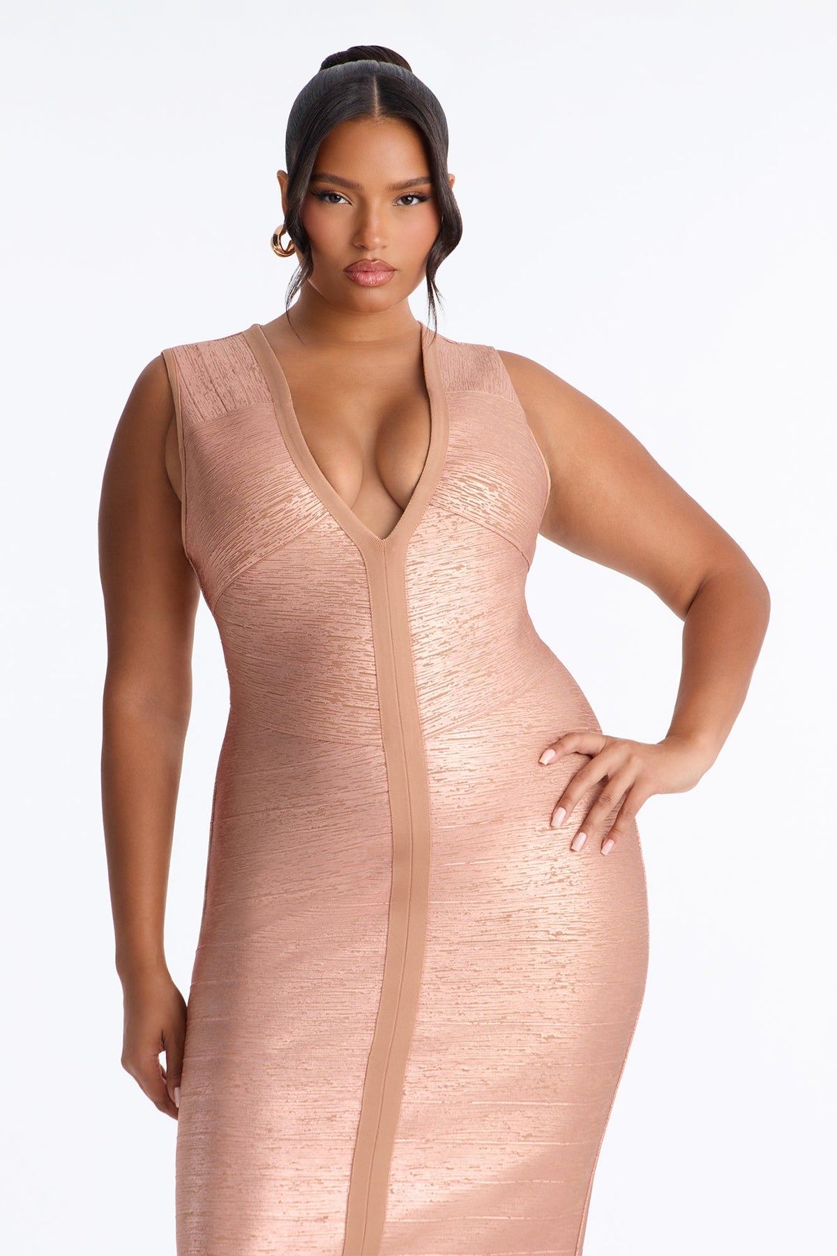 Vestido Feminino Midi Rosa – Doce Malícia