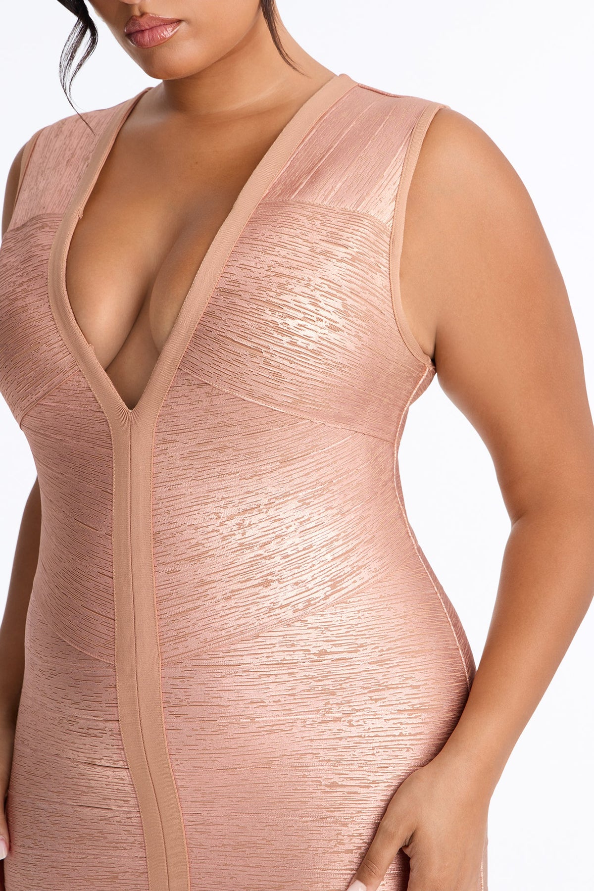 Vestido Feminino Midi Rosa – Doce Malícia